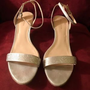 Pelle Moda silver evening shoes
